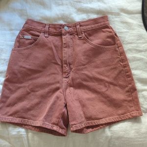 Vintage Brown Lee Heigh Waisted Denim Shorts